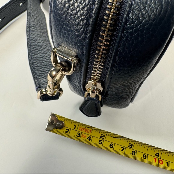 Kate Spade Astrid Striped Canvas and Leather Medium Crossbody Handbag - Picture 12 of 15